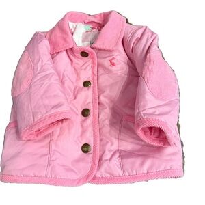 Joules 3-6 month pink jacket baby coat